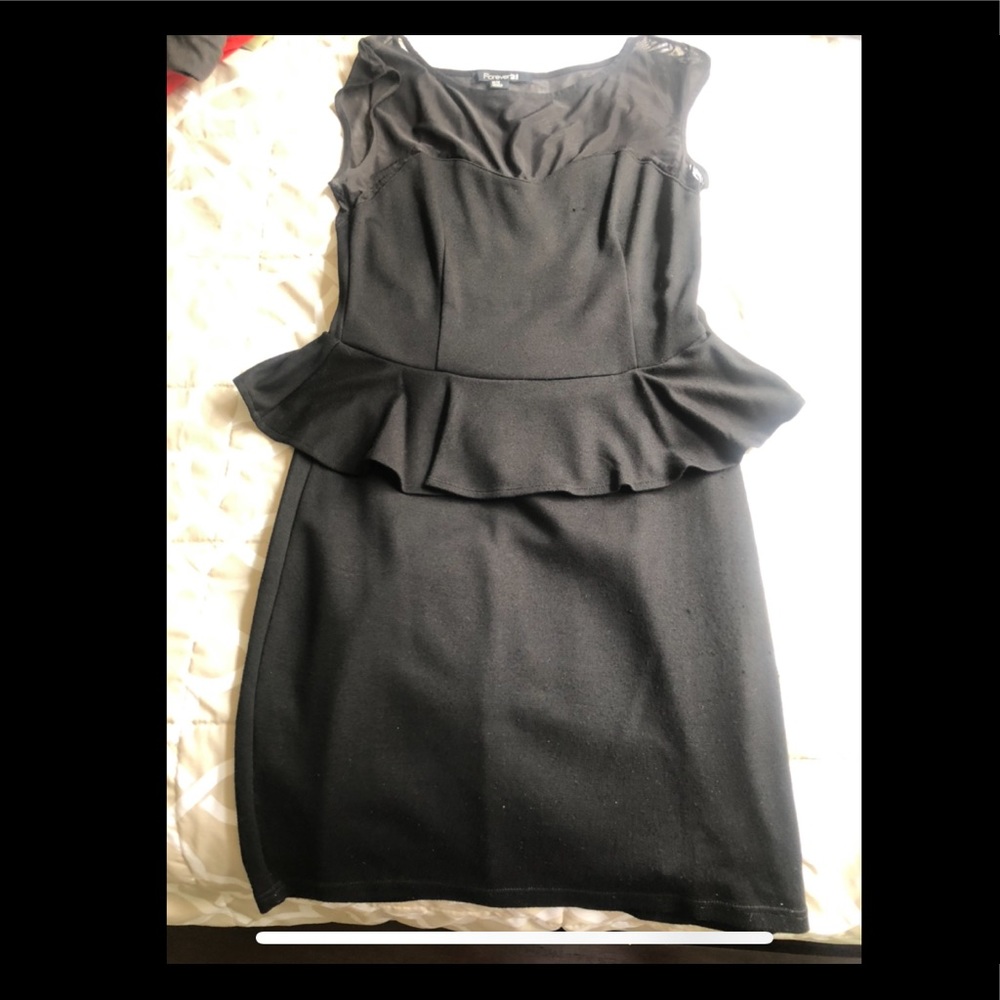 Forever 21 Black Midi Formal dress